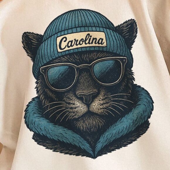 Carolina Football Graphic Style Crewneck Sweatshirt 05 - Picture 2 of 5